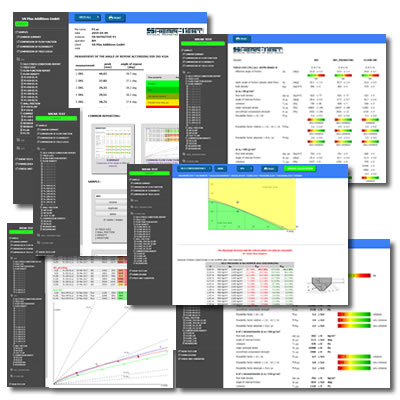 Bulk solids evaluations and technological silo calculation